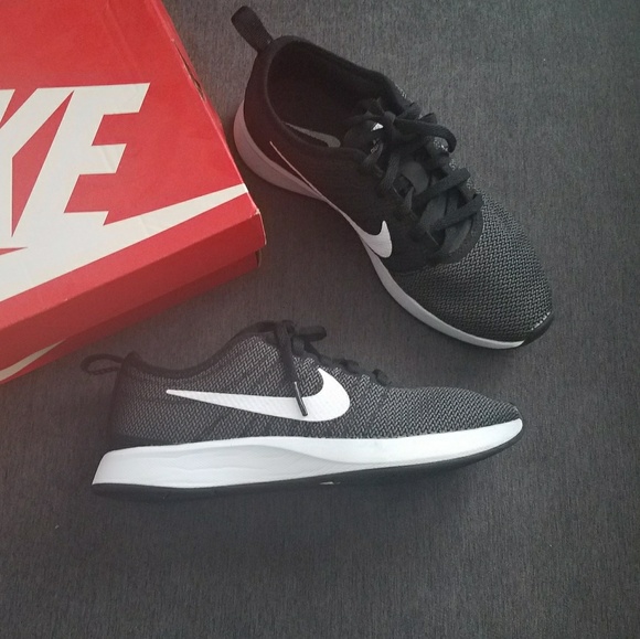 Nike Shoes - Nike Dualtone Racer Black & White Running Shoes